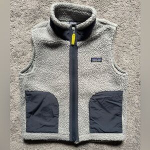 Patagonia Retro X Fleece Sherpa Kids Vest - size XS, 5/6